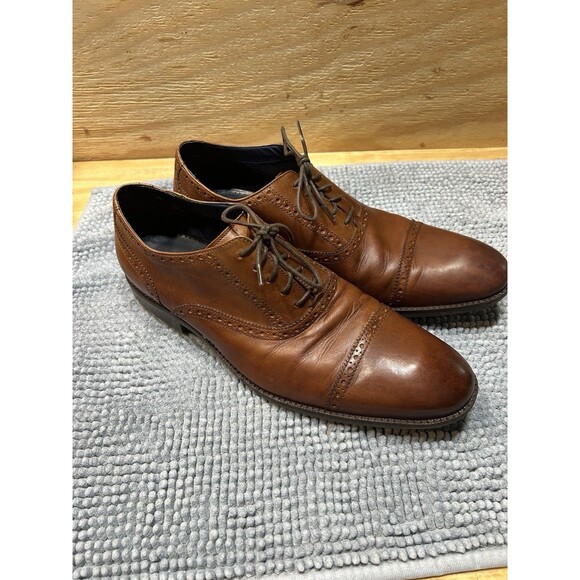 Cole Haan Wayne Cap Toe Oxford Mens Dress Shoes 13 British Tan Leather main image 13